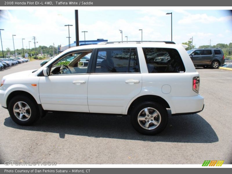 Taffeta White / Saddle 2008 Honda Pilot EX-L 4WD