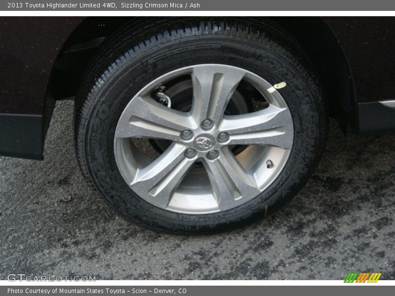 Sizzling Crimson Mica / Ash 2013 Toyota Highlander Limited 4WD