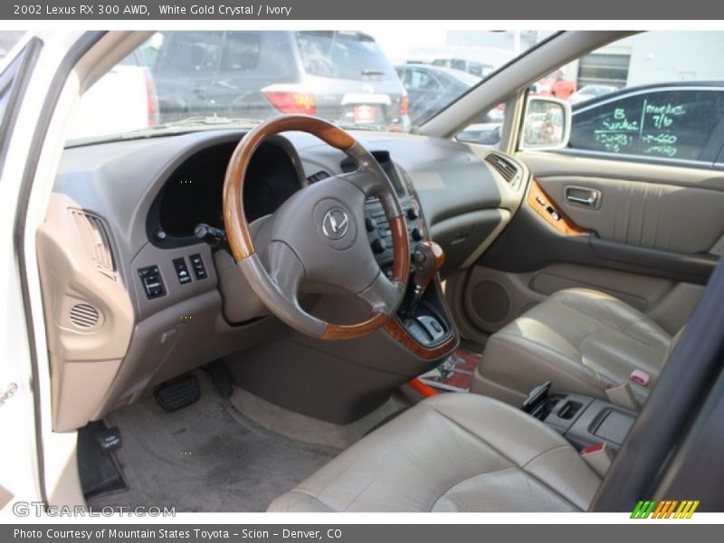 White Gold Crystal / Ivory 2002 Lexus RX 300 AWD