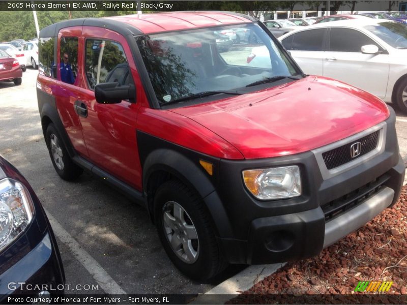 Rallye Red / Black/Gray 2005 Honda Element EX AWD