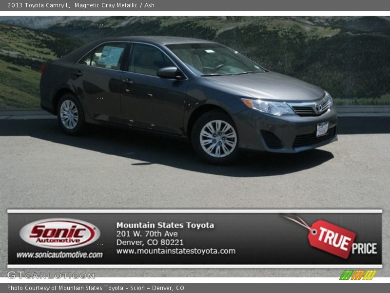 Magnetic Gray Metallic / Ash 2013 Toyota Camry L