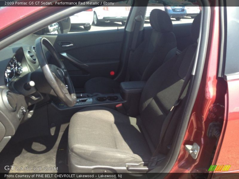 Performance Red Metallic / Ebony 2009 Pontiac G6 GT Sedan
