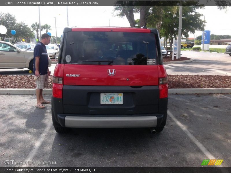 Rallye Red / Black/Gray 2005 Honda Element EX AWD