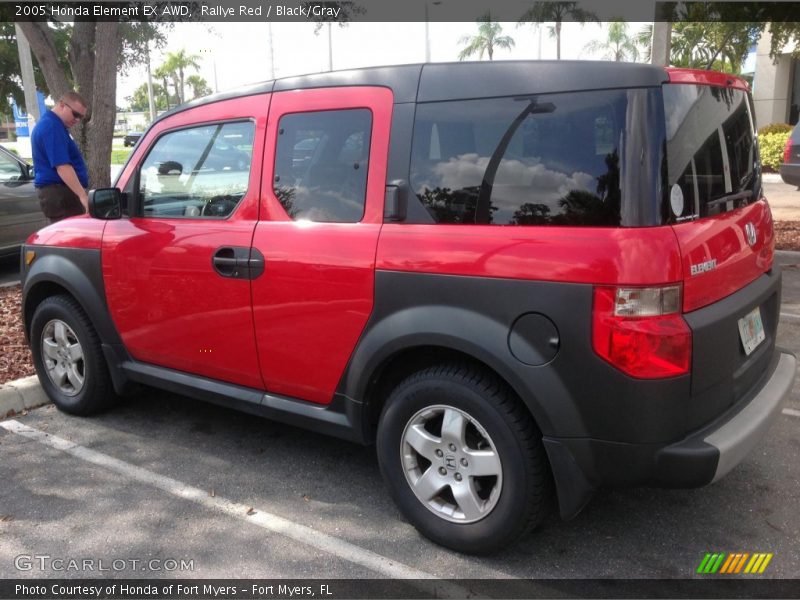 Rallye Red / Black/Gray 2005 Honda Element EX AWD