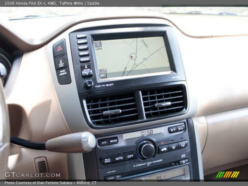 Taffeta White / Saddle 2008 Honda Pilot EX-L 4WD