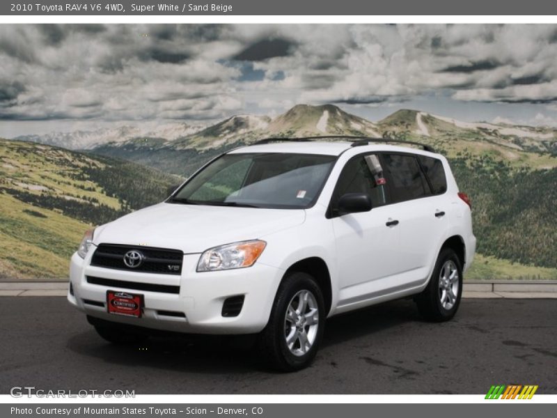Super White / Sand Beige 2010 Toyota RAV4 V6 4WD