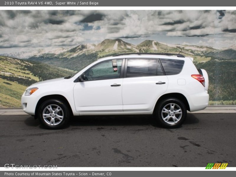 Super White / Sand Beige 2010 Toyota RAV4 V6 4WD