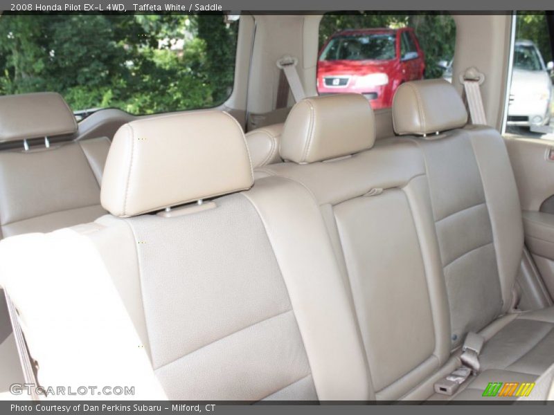 Taffeta White / Saddle 2008 Honda Pilot EX-L 4WD