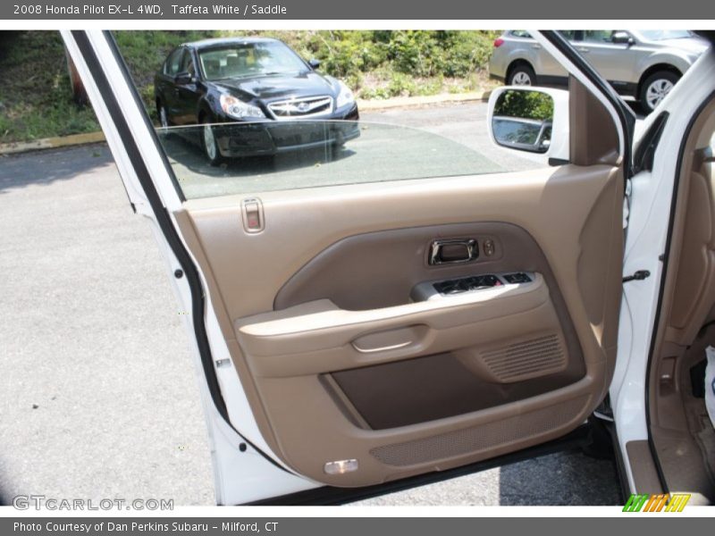 Taffeta White / Saddle 2008 Honda Pilot EX-L 4WD