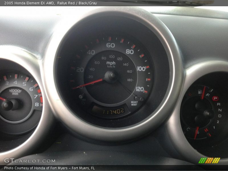 Rallye Red / Black/Gray 2005 Honda Element EX AWD