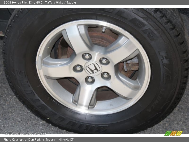 Taffeta White / Saddle 2008 Honda Pilot EX-L 4WD
