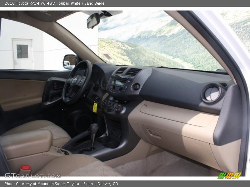 Super White / Sand Beige 2010 Toyota RAV4 V6 4WD