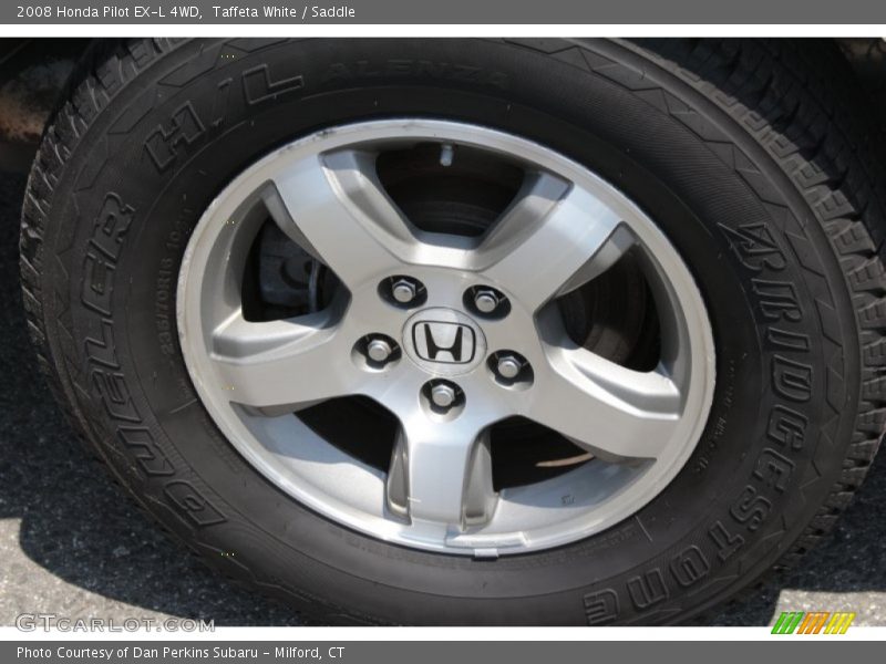 Taffeta White / Saddle 2008 Honda Pilot EX-L 4WD