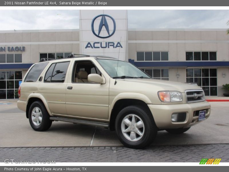 Sahara Beige Metallic / Beige 2001 Nissan Pathfinder LE 4x4