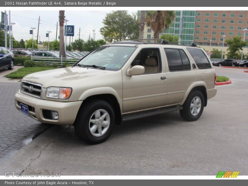 Sahara Beige Metallic / Beige 2001 Nissan Pathfinder LE 4x4