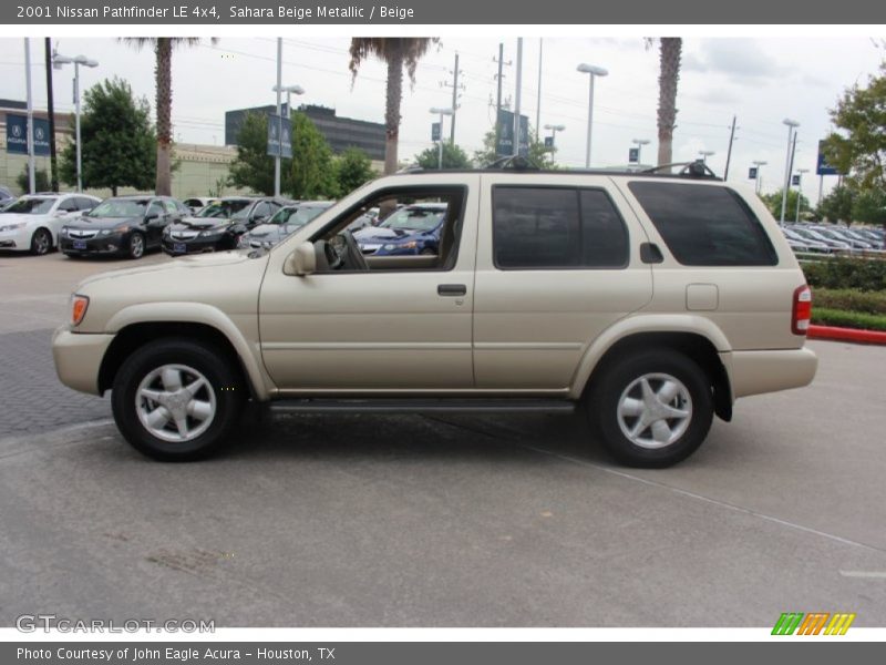 Sahara Beige Metallic / Beige 2001 Nissan Pathfinder LE 4x4