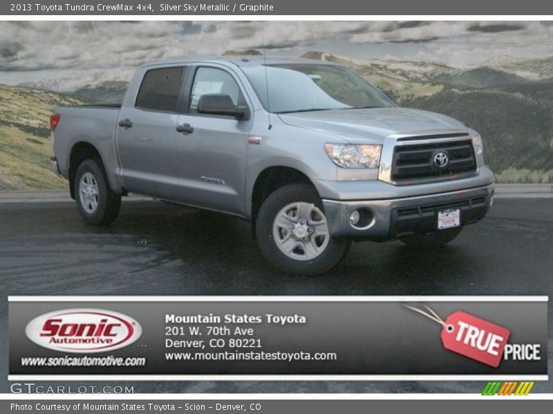 Silver Sky Metallic / Graphite 2013 Toyota Tundra CrewMax 4x4