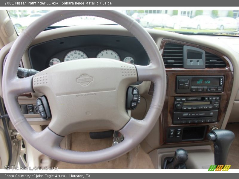 Sahara Beige Metallic / Beige 2001 Nissan Pathfinder LE 4x4
