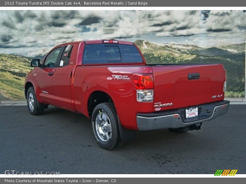 Barcelona Red Metallic / Sand Beige 2013 Toyota Tundra SR5 Double Cab 4x4