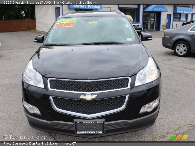 Black Granite Metallic / Ebony 2009 Chevrolet Traverse LT AWD