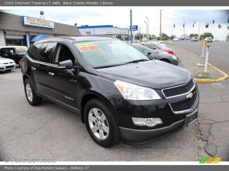 Black Granite Metallic / Ebony 2009 Chevrolet Traverse LT AWD