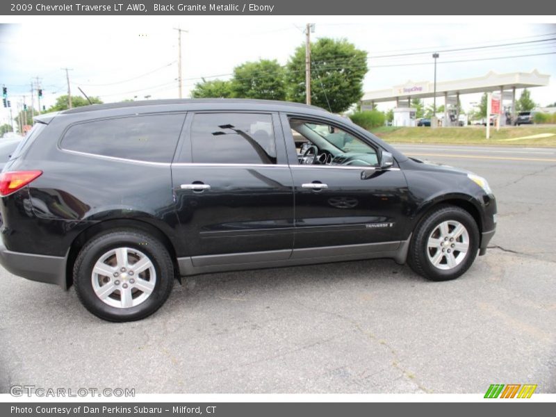 Black Granite Metallic / Ebony 2009 Chevrolet Traverse LT AWD