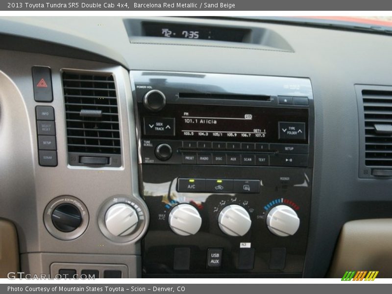 Barcelona Red Metallic / Sand Beige 2013 Toyota Tundra SR5 Double Cab 4x4