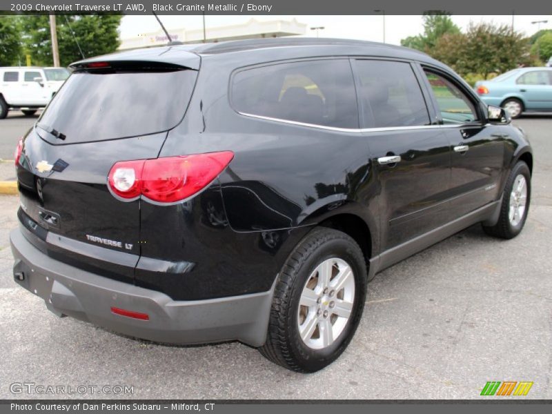 Black Granite Metallic / Ebony 2009 Chevrolet Traverse LT AWD