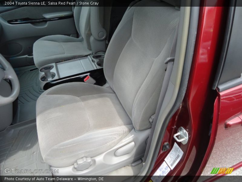 Salsa Red Pearl / Stone Gray 2004 Toyota Sienna LE