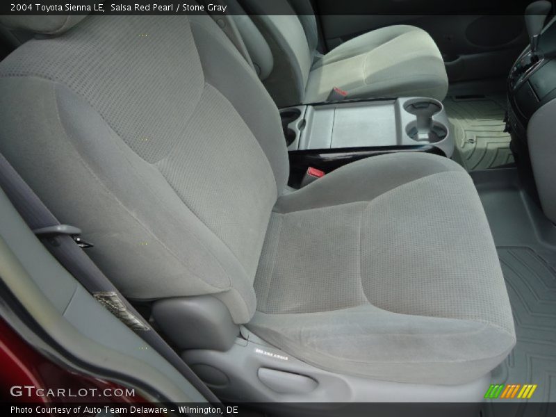 Salsa Red Pearl / Stone Gray 2004 Toyota Sienna LE