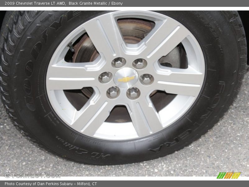 Black Granite Metallic / Ebony 2009 Chevrolet Traverse LT AWD