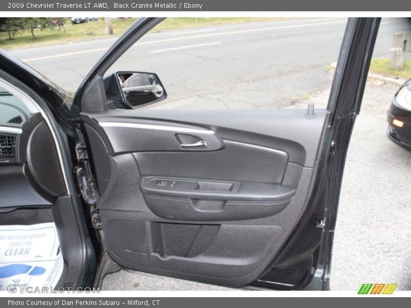 Black Granite Metallic / Ebony 2009 Chevrolet Traverse LT AWD