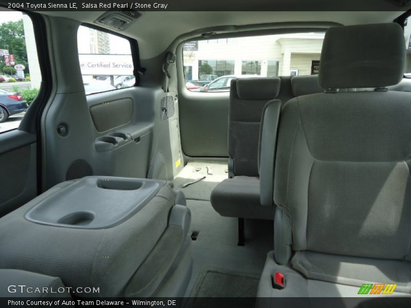 Salsa Red Pearl / Stone Gray 2004 Toyota Sienna LE