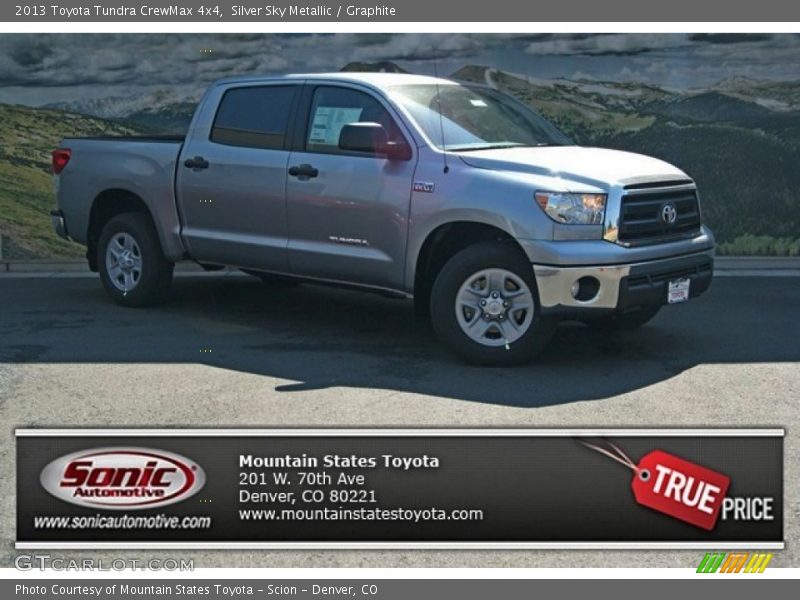 Silver Sky Metallic / Graphite 2013 Toyota Tundra CrewMax 4x4