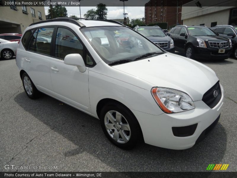 Clear White / Beige 2008 Kia Rondo LX V6