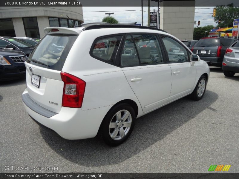 Clear White / Beige 2008 Kia Rondo LX V6