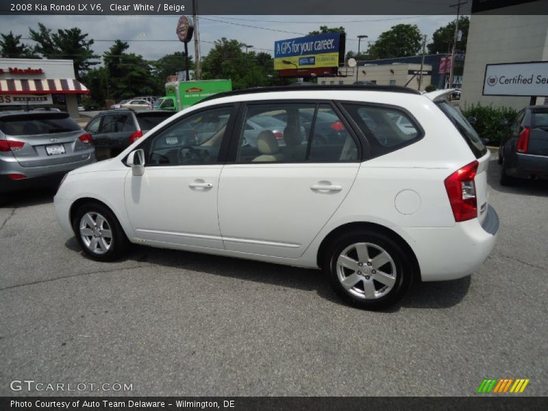 Clear White / Beige 2008 Kia Rondo LX V6