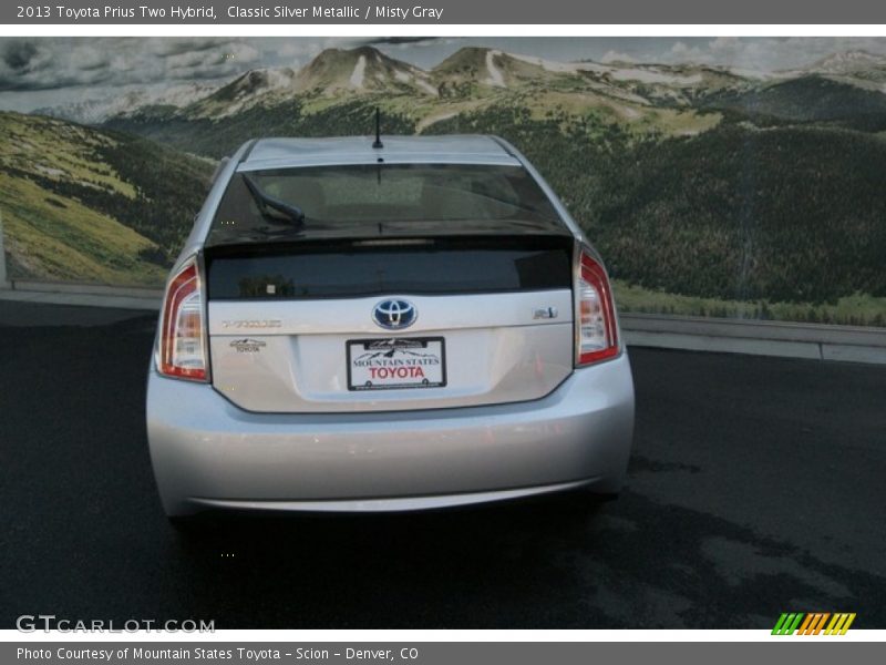 Classic Silver Metallic / Misty Gray 2013 Toyota Prius Two Hybrid