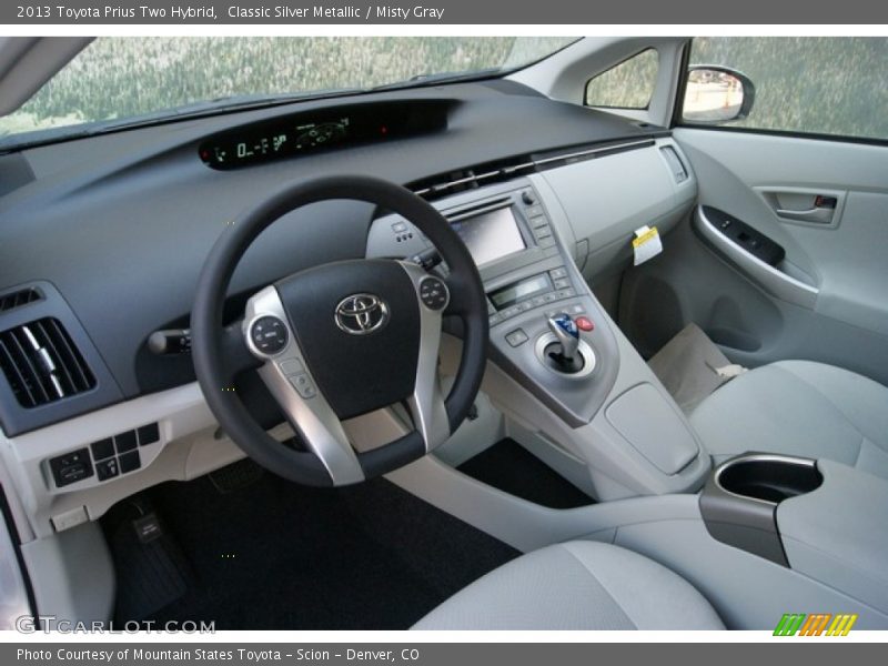 Classic Silver Metallic / Misty Gray 2013 Toyota Prius Two Hybrid