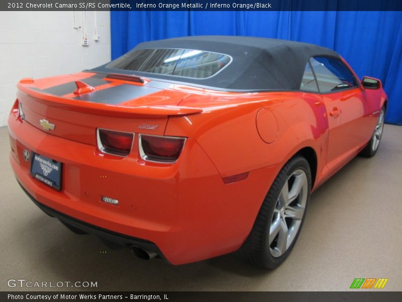 Inferno Orange Metallic / Inferno Orange/Black 2012 Chevrolet Camaro SS/RS Convertible