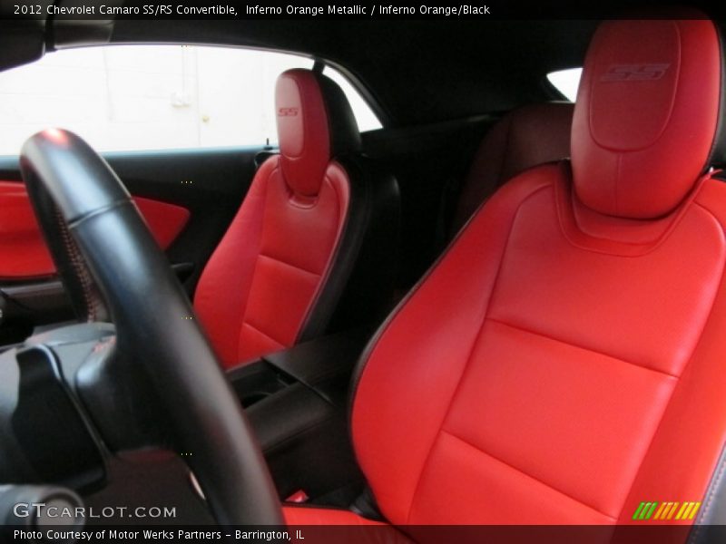Inferno Orange Metallic / Inferno Orange/Black 2012 Chevrolet Camaro SS/RS Convertible