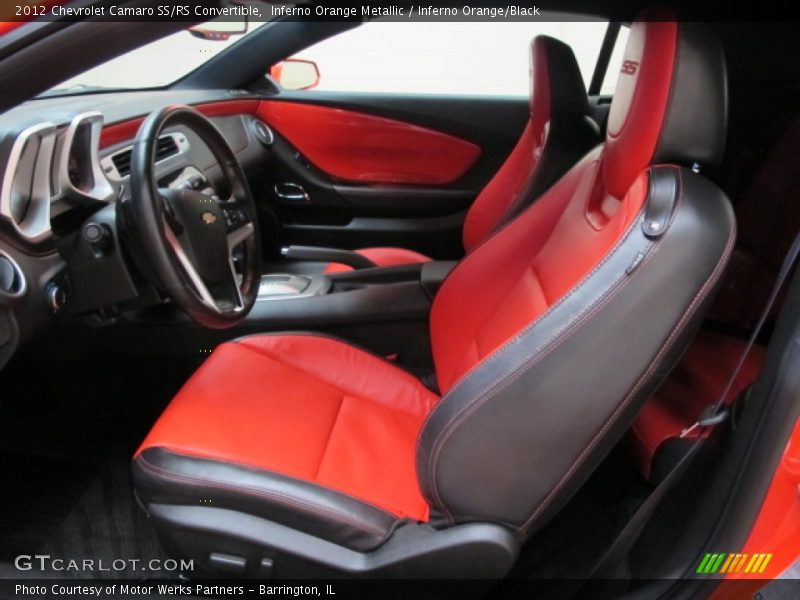 Inferno Orange Metallic / Inferno Orange/Black 2012 Chevrolet Camaro SS/RS Convertible