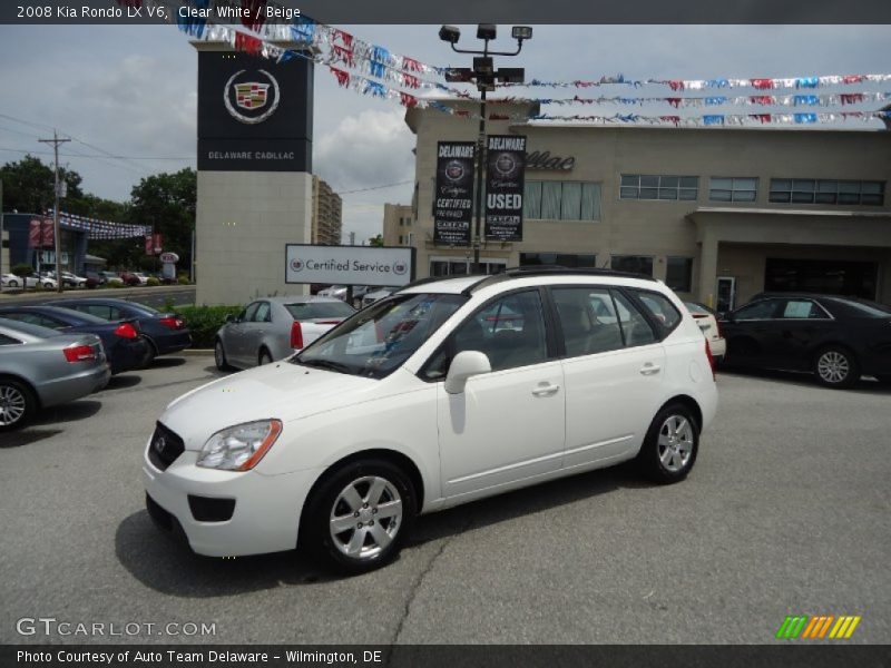 Clear White / Beige 2008 Kia Rondo LX V6