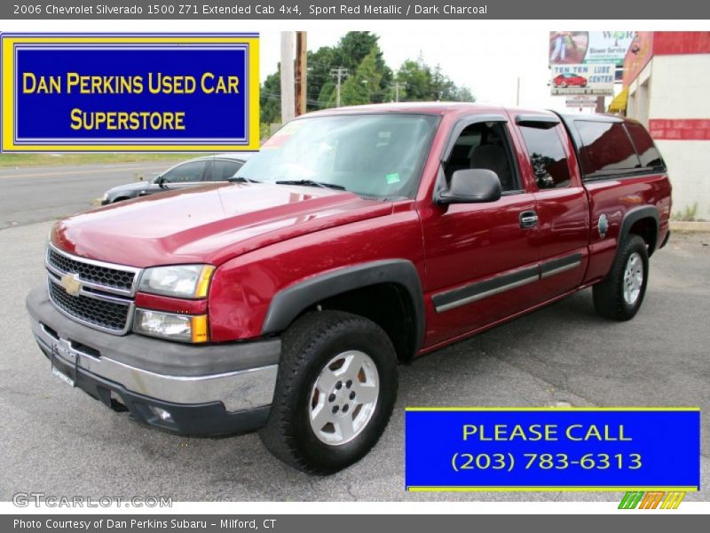 Sport Red Metallic / Dark Charcoal 2006 Chevrolet Silverado 1500 Z71 Extended Cab 4x4