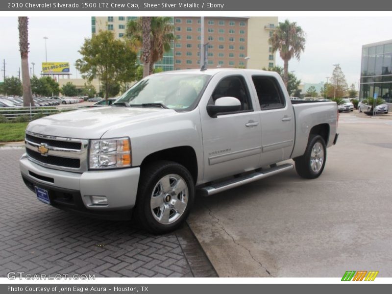 Sheer Silver Metallic / Ebony 2010 Chevrolet Silverado 1500 LTZ Crew Cab