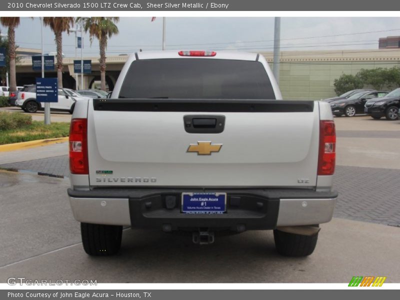 Sheer Silver Metallic / Ebony 2010 Chevrolet Silverado 1500 LTZ Crew Cab