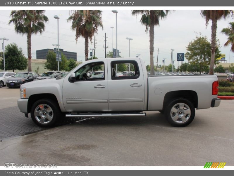 Sheer Silver Metallic / Ebony 2010 Chevrolet Silverado 1500 LTZ Crew Cab