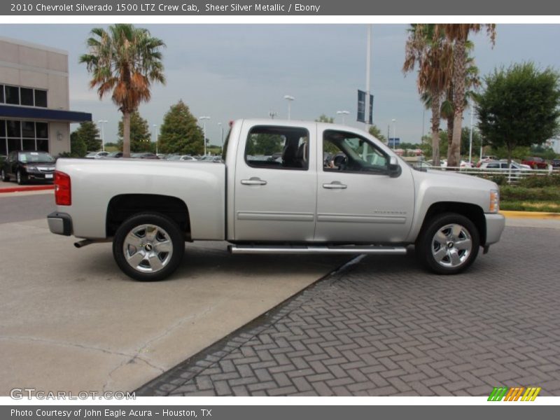 Sheer Silver Metallic / Ebony 2010 Chevrolet Silverado 1500 LTZ Crew Cab