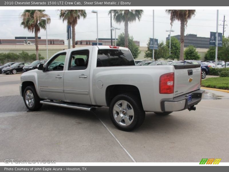 Sheer Silver Metallic / Ebony 2010 Chevrolet Silverado 1500 LTZ Crew Cab