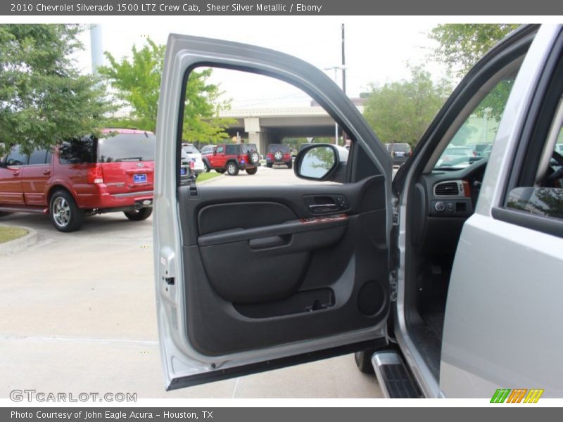 Sheer Silver Metallic / Ebony 2010 Chevrolet Silverado 1500 LTZ Crew Cab
